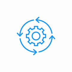 automation cycle icon sign vector