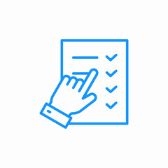 selected options icon sign vector