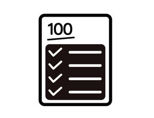 school icon 04D : icon, button, paper, document, sign, business, symbol, vector, note,Stationery, school, test papers