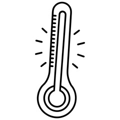 Thermometer Heat Check Vector