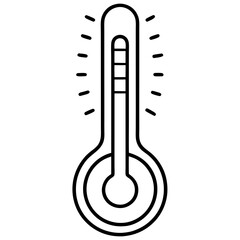 Thermometer Heat Check Vector