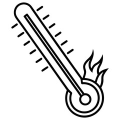Thermometer Heat Check Vector