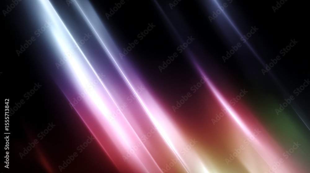 Aufkleber abstract blurred grainy neon gradient background texture. digital grain dust soft noise ribbed glass