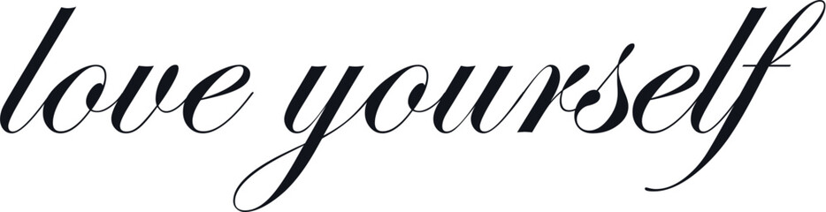 love yourself - vector, reminder of self-acceptance