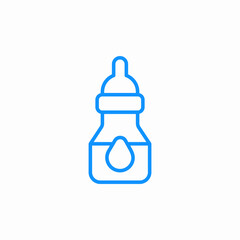 Obraz premium baby bottle icon sign vector