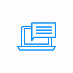 online chat icon sign vector