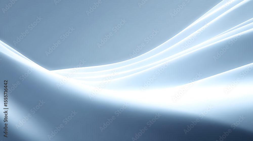 Poster wavy glass waves curved like paper pages wallpaper 3d glossy pattern structure elegant design concep
