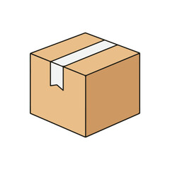 Delivery and Logistics Vector Icons – Package Box, suitable for infographic and app design