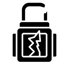 Broken Lock Icon