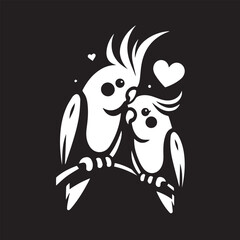 Cockatiel Parrot Vector 