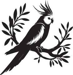 Cockatiel Parrot Vector