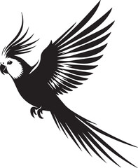 Obraz premium Cockatiel Parrot Vector