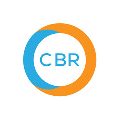 Elegant Monogram Logo Design with Decorative Frame – CBR Luxury Brand Identity Icon. CBR Letter Logo.
