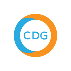 Elegant Monogram Logo Design with Decorative Frame – CDG Luxury Brand Identity Icon. CDG Letter Logo.
