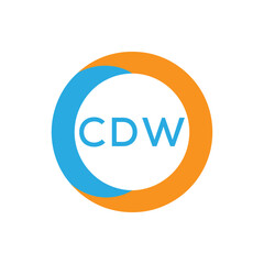 Elegant Monogram Logo Design with Decorative Frame – CDW Luxury Brand Identity Icon. CDW Letter Logo.
