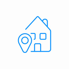home location icon sign vector