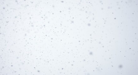 Falling Snowflakes Light Grey Winter Background Abstract