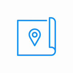 pinned document icon sign vector