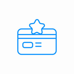 reward card icon sign vector