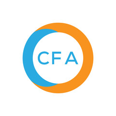 Elegant Monogram Logo Design with Decorative Frame – CFA Luxury Brand Identity Icon. CFA Letter Logo.
