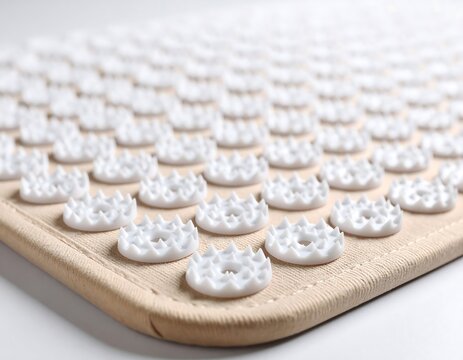 Beige acupressure mat