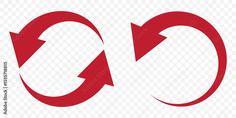 Aufkleber refresh arrow icon transparent. refresh sign png. reload, reset. repeat, recycling sign. circular ar