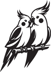 Obraz premium Cockatiel Parrot Vector