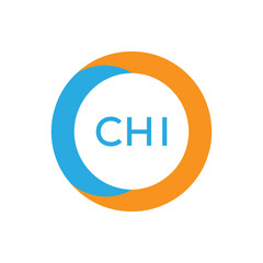 Elegant Monogram Logo Design with Decorative Frame – CHI Luxury Brand Identity Icon. CHI Letter Logo.
