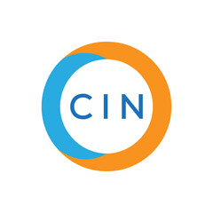 Elegant Monogram Logo Design with Decorative Frame – CIN Luxury Brand Identity Icon
