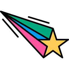 Retro Shooting Star