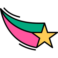 Retro Shooting Star
