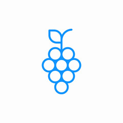 cluster grapes icon sign vector