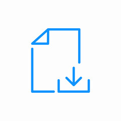 download file icon sign vector