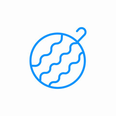 ornamental melon icon sign vector