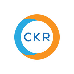 Elegant Monogram Logo Design with Decorative Frame – CKR Luxury Brand Identity Icon

