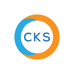 Elegant Monogram Logo Design with Decorative Frame – CKS Luxury Brand Identity Icon
