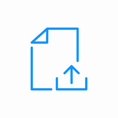 upload file icon sign vector
