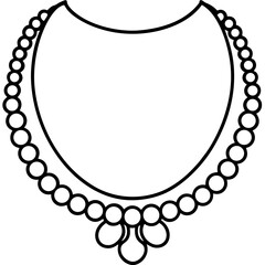 Antique Necklace Silhouette