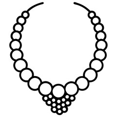 Antique Necklace Silhouette