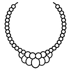 Antique Necklace Silhouette