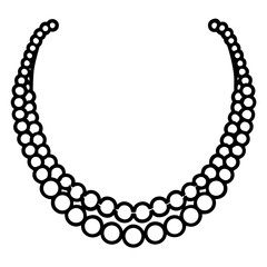 Antique Necklace Silhouette