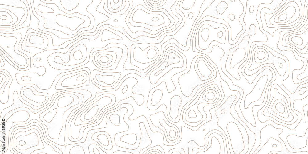 Poster subtle white abstract map background with smooth topography line pattern.