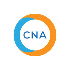 Elegant Monogram Logo Design with Decorative Frame – CNA Luxury Brand Identity Icon
