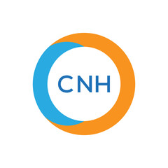 Elegant Monogram Logo Design with Decorative Frame – CNH Luxury Brand Identity Icon
