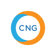 Elegant Monogram Logo Design with Decorative Frame – CNG Luxury Brand Identity Icon
