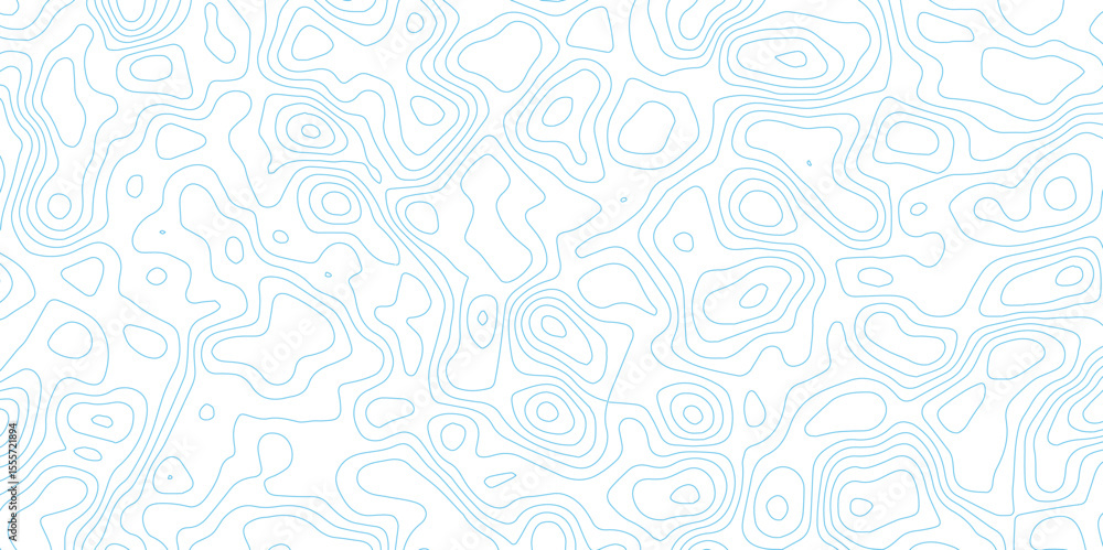 Poster minimal blue topographic line art background with smooth abstract contour flow.