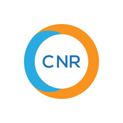 Elegant Monogram Logo Design with Decorative Frame – CNR Luxury Brand Identity Icon
