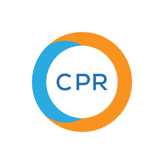 Elegant Monogram Logo Design with Decorative Frame – CPR Luxury Brand Identity Icon
