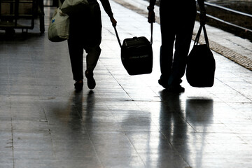 people walking in the city