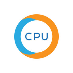 Elegant Monogram Logo Design with Decorative Frame – CPU Luxury Brand Identity Icon
